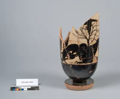 Terracotta fragment of a lekythos (oil flask)