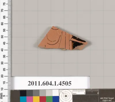 Terracotta fragment of a kylix (drinking cup)