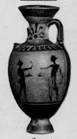 AMPHORA, MINIATURE PANATHENAIC (ATHENIAN, BLACK-FIGURE)