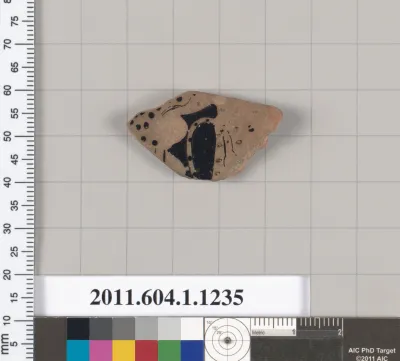 Terracotta fragment of a kylix (drinking cup)