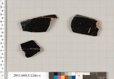 Terracotta fragments of stemless kylikes (drinking cups)?