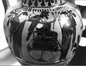 AMPHORA, NECK (ATHENIAN, BLACK-FIGURE)