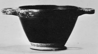 SKYPHOS (ATHENIAN, BLACK GLAZE)
