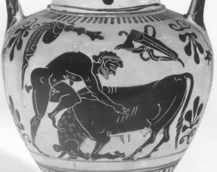 AMPHORA, NECK (ATHENIAN, BLACK-FIGURE)