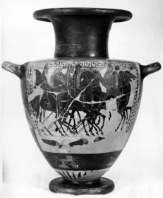 HYDRIA, FRAGMENTS (ATHENIAN, BLACK-FIGURE)