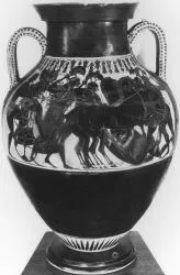 AMPHORA, BELLY, TYPE A (ATHENIAN, BLACK-FIGURE)