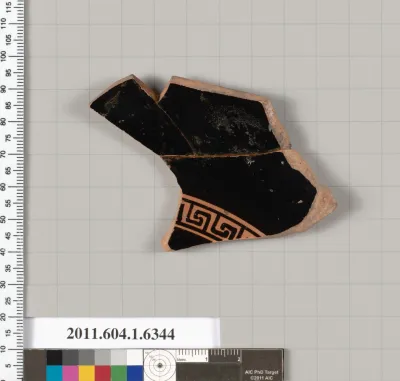 Terracotta fragment of a kylix (drinking cup)