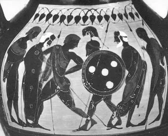 AMPHORA, BELLY, TYPE B (ATHENIAN, BLACK-FIGURE)