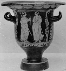 KRATER, BELL (SOUTH ITALIAN, PAESTAN, RED-FIGURE)