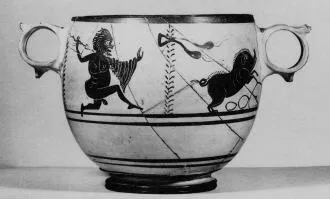 CUP (BOEOTIAN, CABIRION WARE, BLACK-FIGURE)