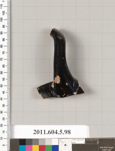 Terracotta fragment of a stemless kylix (drinking cup)?