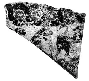 AMPHORA, BELLY, FRAGMENT (ETRUSCO-CORINTHIAN, BLACK-FIGURE)