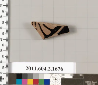 Terracotta fragment of a skyphos (deep drinking cup)