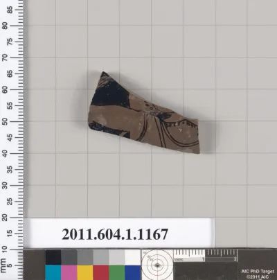 Terracotta fragment of a kylix (drinking cup)