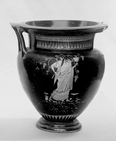 Terracotta column-krater (bowl for mixing wine and water)