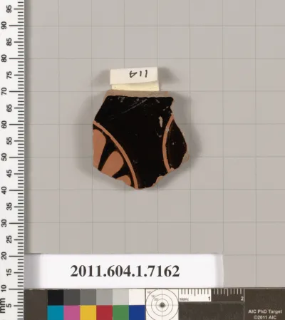 Terracotta fragment of a kylix (drinking cup)