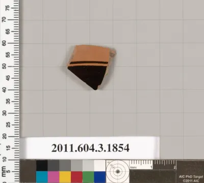 Terracotta fragment of a kylix: Lip cup (drinking cup)