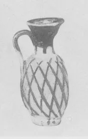 LEKYTHOS, SQUAT (ATHENIAN, BLACK PATTERN)
