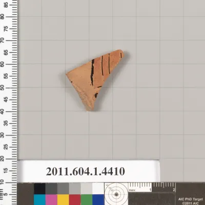 Terracotta fragment of a kylix (drinking cup)