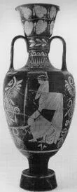 AMPHORA, PANATHENAIC SHAPE (SOUTH ITALIAN, LUCANIAN, RED-FIGURE)