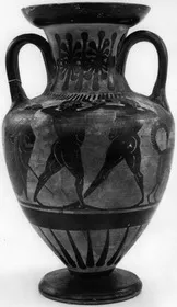 AMPHORA, NECK (ATHENIAN, BLACK-FIGURE)