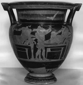 KRATER, COLUMN (ATHENIAN, RED-FIGURE)