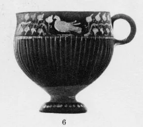 CUP (SOUTH ITALIAN, GNATHIAN, BLACK GLAZE)