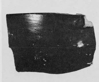 BOWL, FRAGMENT (UNCERTAIN, BLACK GLAZE)