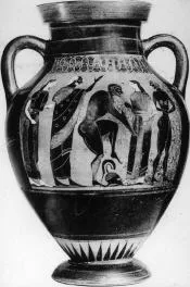 AMPHORA, BELLY, TYPE B (ATHENIAN, BLACK-FIGURE)
