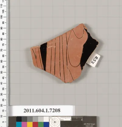 Terracotta fragment of a kylix (drinking cup)