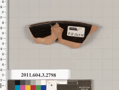 Terracotta fragment of a plate?