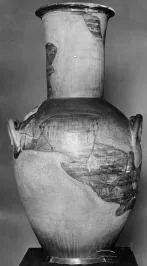 AMPHORA, BELLY-HANDLED (ATHENIAN GEOMETRIC, SILHOUETTE)