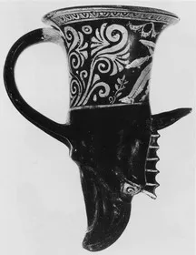 FIGURE VASE (SOUTH ITALIAN, APULIAN, RED-FIGURE)