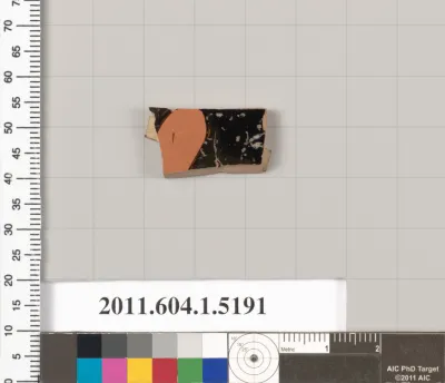 Terracotta fragment of a kylix (drinking cup)