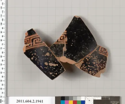 Terracotta fragment of a Nolan neck-amphora (jar)