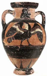AMPHORA, NECK (ATHENIAN, BLACK-FIGURE)