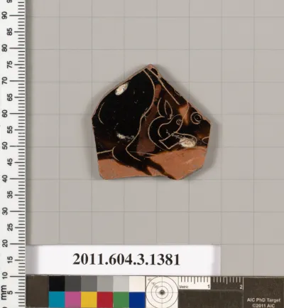 Terracotta fragment of a skyphos (deep drinking cup)
