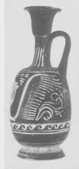 LEKYTHOS, SQUAT (ITALIOTE, BLACK GLAZE)