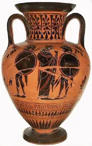 AMPHORA, NECK (ATHENIAN, BLACK-FIGURE)