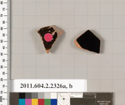Terracotta fragments of skyphoi (deep drinking cups)?