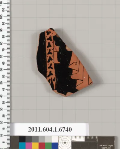 Terracotta fragment of a kylix (drinking cup)