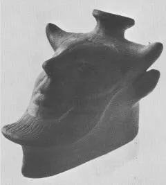 FIGURE VASE (EAST GREEK)