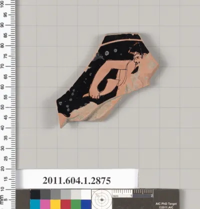 Terracotta fragment of a kylix (drinking cup)