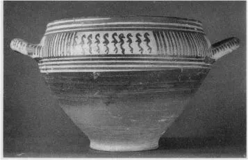 SKYPHOS (PROTOCORINTHIAN, SILHOUETTE)