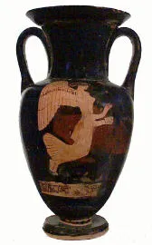 AMPHORA, NECK (ATHENIAN, RED-FIGURE)