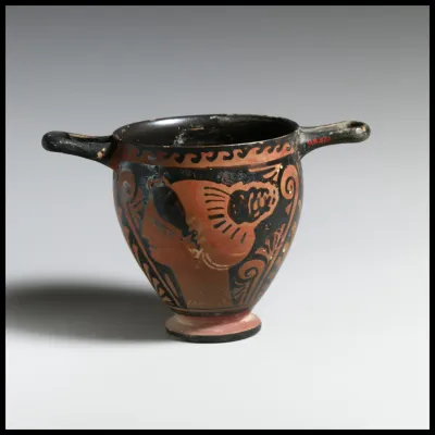 Terracotta skyphos (drinking cup)