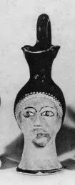 FIGURE VASE, OINOCHOE (ATHENIAN, RED-FIGURE)