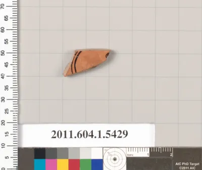 Terracotta fragment of a kylix (drinking cup)