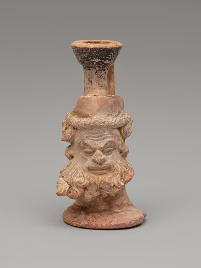 Oinochoe (Pitcher) in the Shape of a Silenos Head