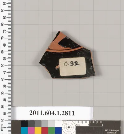 Terracotta fragment of a kylix (drinking cup)